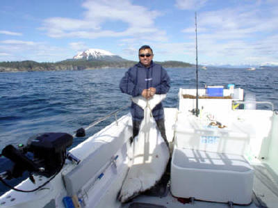 Dane Ishii with a very nice halibut