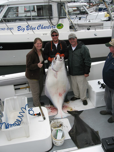 The Lewis-We didnt know we'd catch one THIS big -we just wanted a Halibut